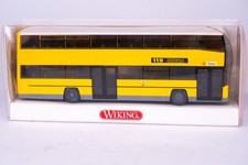 Wiking MAN Bus D 89 Doppeldecker gelb BVG
