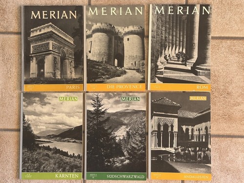 Konvolut merian hefte 1954 - hefte, ab