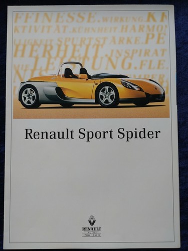 Renault sport spider prospekt - sport,