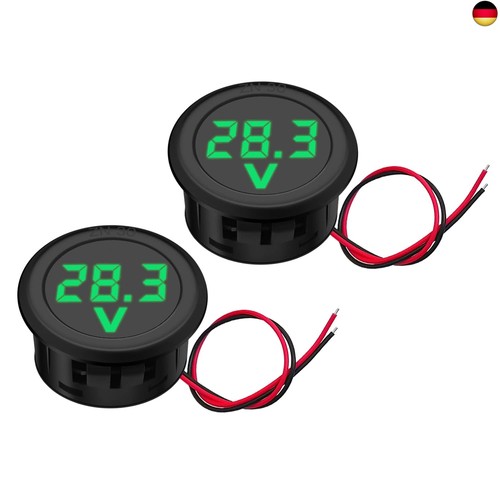 2pcs 12v voltmeter - 12v,