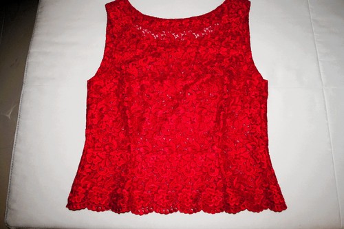 Rotes spitzenkleid teilig - rotes,