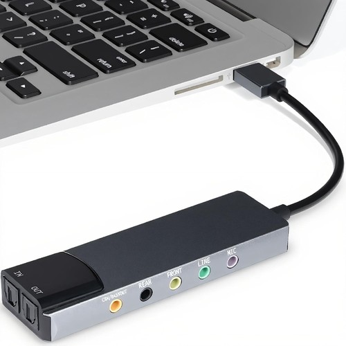 Usb soundkarte aluminium 1 - usb-soundkarte, 7.1