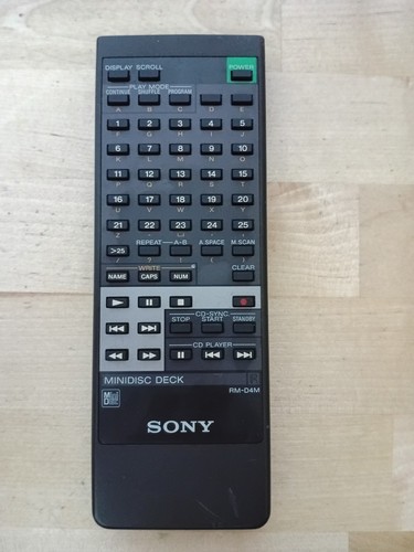 Original sony d4m - original, rm-d4m