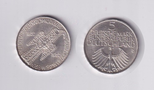 Silbermünze germanisches - dm,