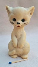 1960 W. Goebel W. Germany Katze Gummi Figur ohne Quietscher Quietsch Tier