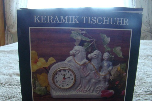 Keramik tischuhr mit batterie - keramik,