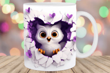 Kaffeetasse 3D Eule Tasse Kaffeebecher Geschenk Keramik