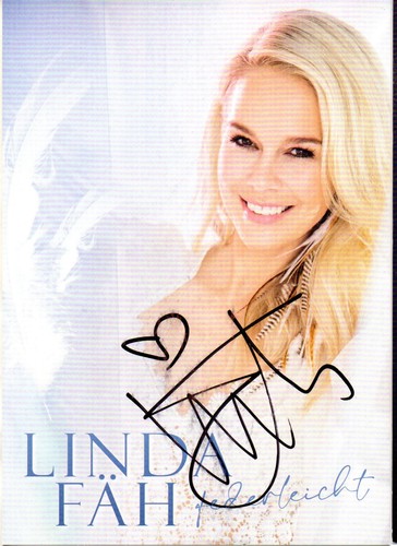 Linda fäh autogramm karte - fÄh,