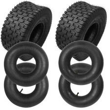 2xReifenmantel & 2xSchlauch 15x6.00-6 TR13/TR87 Ventil Aufsitzmäher Rasentraktor