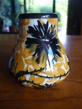 Vase Carstens Elmshorn Art Deco Blumen german pottery um 1930 Handmalerei TOP