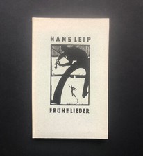 Hans Leip / Frühe Lieder. Mit Singweisen und  Holzschnitten vom Verfasser