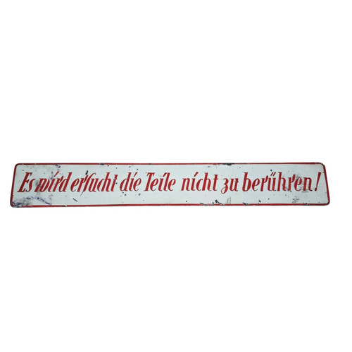 Altes blechschild - altes,