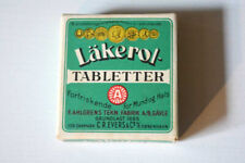 alte Pappschachtel Orginal - Läkerol Tabletter Dänemark - Leerkarton