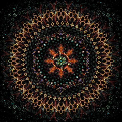 Backdrop psychedelisch - uv,