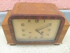 12261 buffetuhr art - deco, eiche