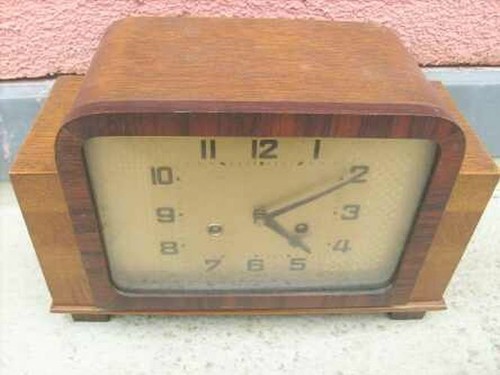 12261 buffetuhr art deco eiche - 12261,