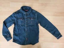 Jeanshemd für Jungen, innen angeraut (wärmend), Sergent Major, Größe 128 (134)