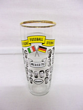Bierglas DEUTSCHE FUSSBALL STERNE MEXICO 1970 mit GOLDRAND