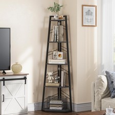 5-Stöckiges Eck-Bücherregal