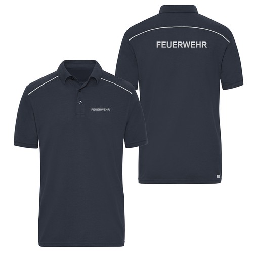 Poloshirt reflect feuerwehr - poloshirt,