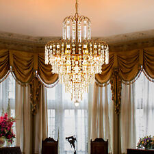 Kristall Kronleuchter Wasserfall Deckenlampe Lüster Pendelleuchte Deckenleuchte