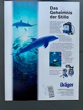 Dräger Dive Dolphin Tauchtechnik Delfin 2000 Vintage Ad Werbung Reklame