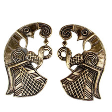 Bronze Wikinger Anhänger Odins Raben HUGIN oder Munin Auswahl Vendelzeit + Band