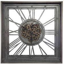 Wanduhr MECA, Metall, 80 x 80 cm