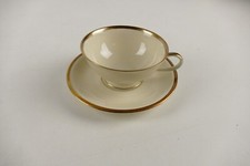 Hutschenreuther Selb Juwel Teetasse elfenbeinfarben Goldrand RT-1360