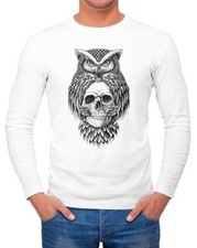 Herren long sleeve eule - long-sleeve,