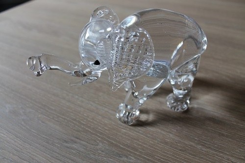 Glasfigur elefant - glasfigur,