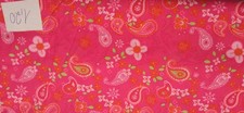1167-Baumwolle Stoffrest Stoff Patchwork Paisley Blumen pink Beistoff 1,00 m