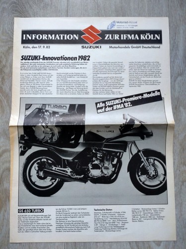 Suzuki prospekt 1982 650 - gs,