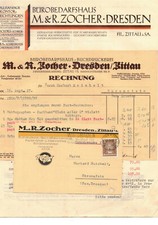 Konvolut Zocher Bürobedarf