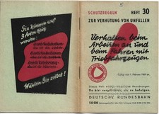 DB Bundesbahn Unfallverhütung Arbeiten am und Fahren mit Triebfahrzeug Dampflok