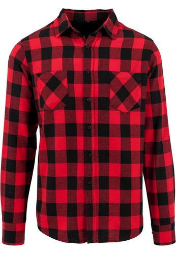 Checked flanell shirt - checked,