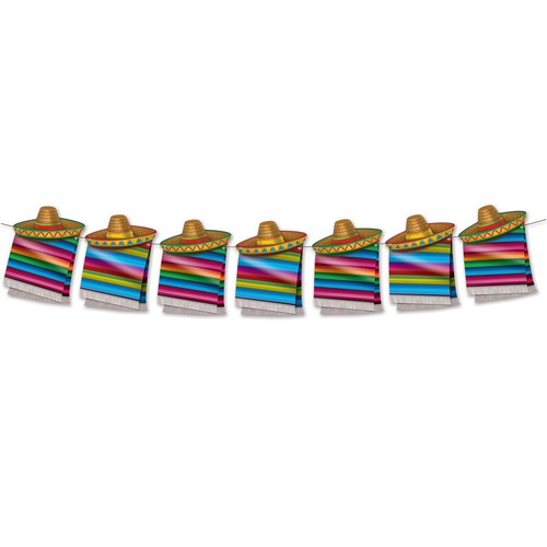 Mexikanischer poncho streamer - mexikanischer,