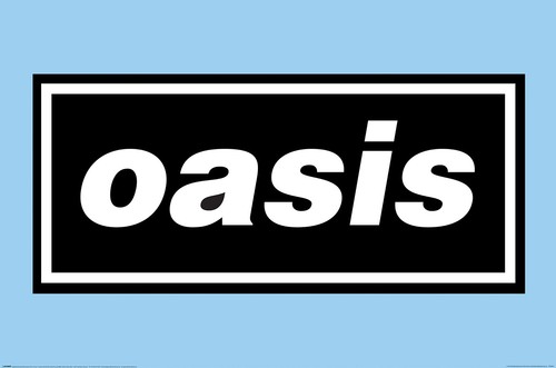 Oasis logo blue - -, poster