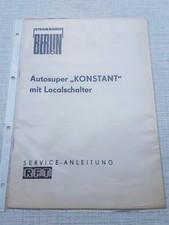 Service Anleitung Stern Radio Berlin DDR Autoradio Konstant f. Wartburg Trabant