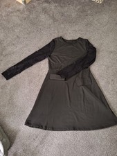 Kleid mit spitzenärmeln - kleid,