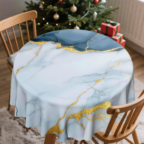 Weihnachtliche tischdecke rund - weihnachtliche,