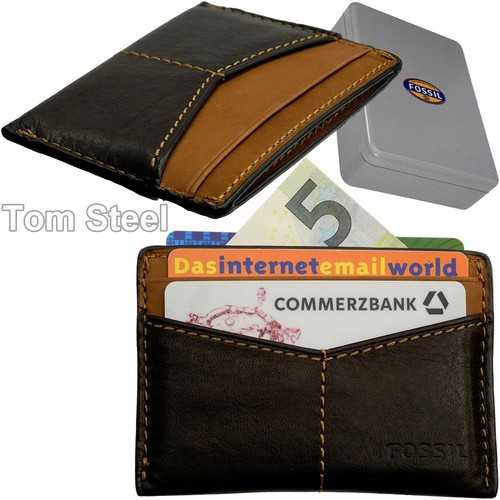 Fossil leather card holder - card,
