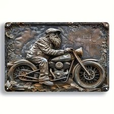 Blechschild Alter Mann