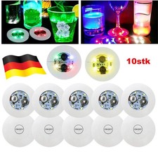 10 Stück LED Untersetzer Set