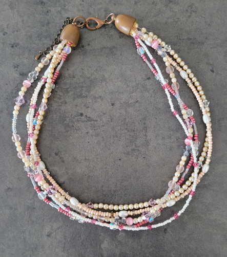 Modeschmuck collier mehrreihig - collier,