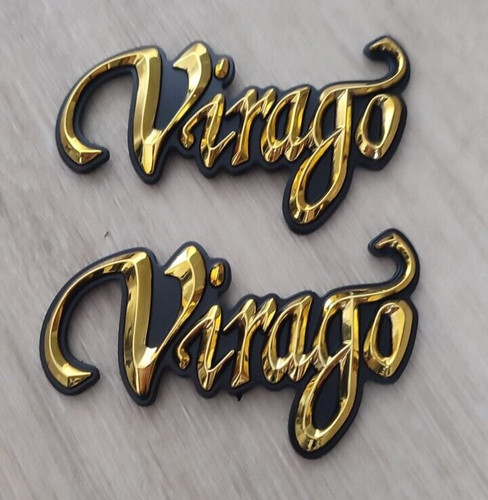 Yamaha virago emblem - emblem, gold