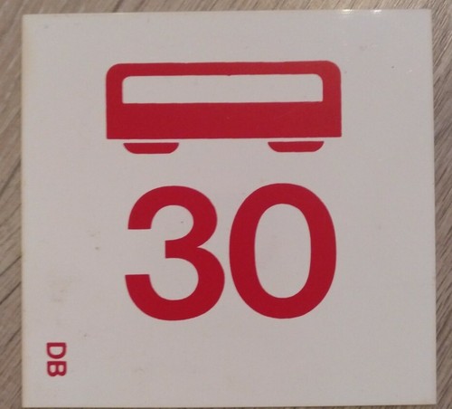 Wagen zug schild - 30,