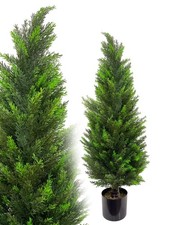 Zypresse 120 cm künstlich Zeder Konifere Kunstpflanze Kunstbaum