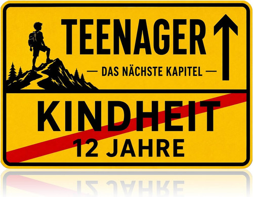 Teenager schild 30x20cm deko - 30x20cm,