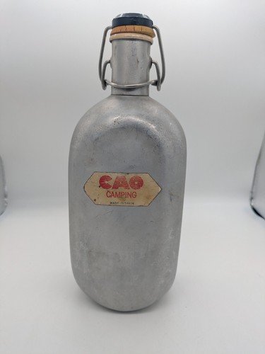 Vintage camping feldflasche - camping,